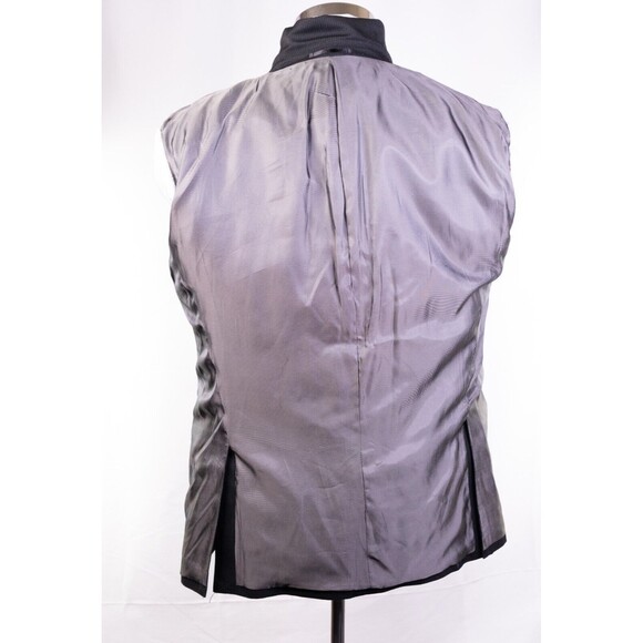 Van Heusen Mens 3 Button Modern Fit Blazer Jacket Striped Black Size 42s - Picture 10 of 13